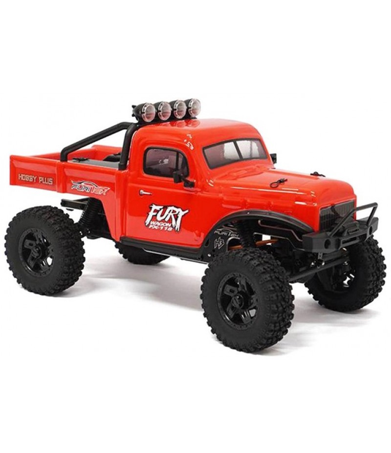 Furitek Fury Wagon 1/18 RTR Brushless Rock Crawler, Red