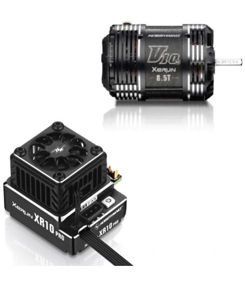 Hobbywing XR10 Pro G2S ESC & V10 G3 8.5T Brushless Motor Combo