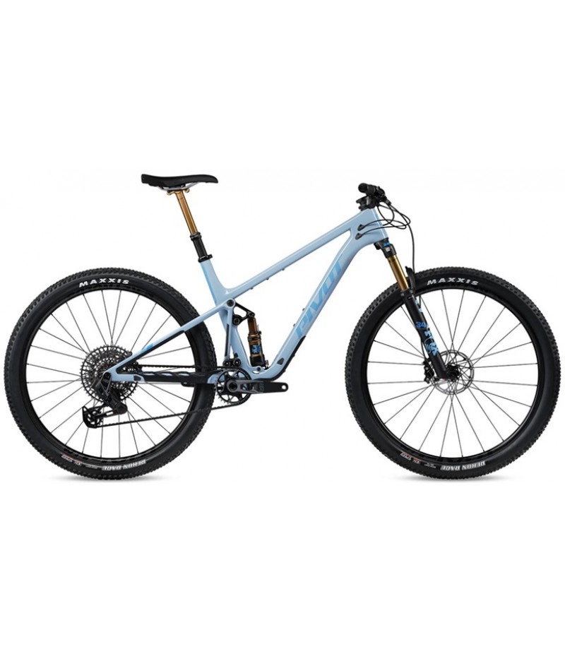 Pivot Mach 4 SL Pro X0 Transmission Factory Float (Carbon Wheels) - Ice Blue