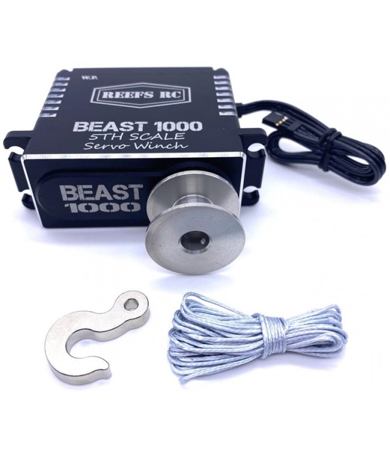 Reef's RC Beast 1000 1/5 Servo Winch w/ Spool, Hook & Line