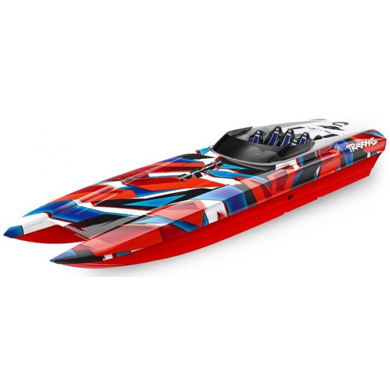 Traxxas DCB M41 Widebody 40in Boat RTR, w/ TSM, Red