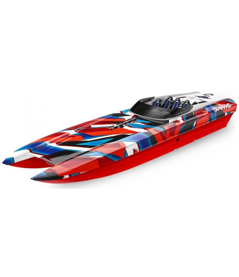 Traxxas DCB M41 Widebody 40in Boat RTR, w/ TSM, Red