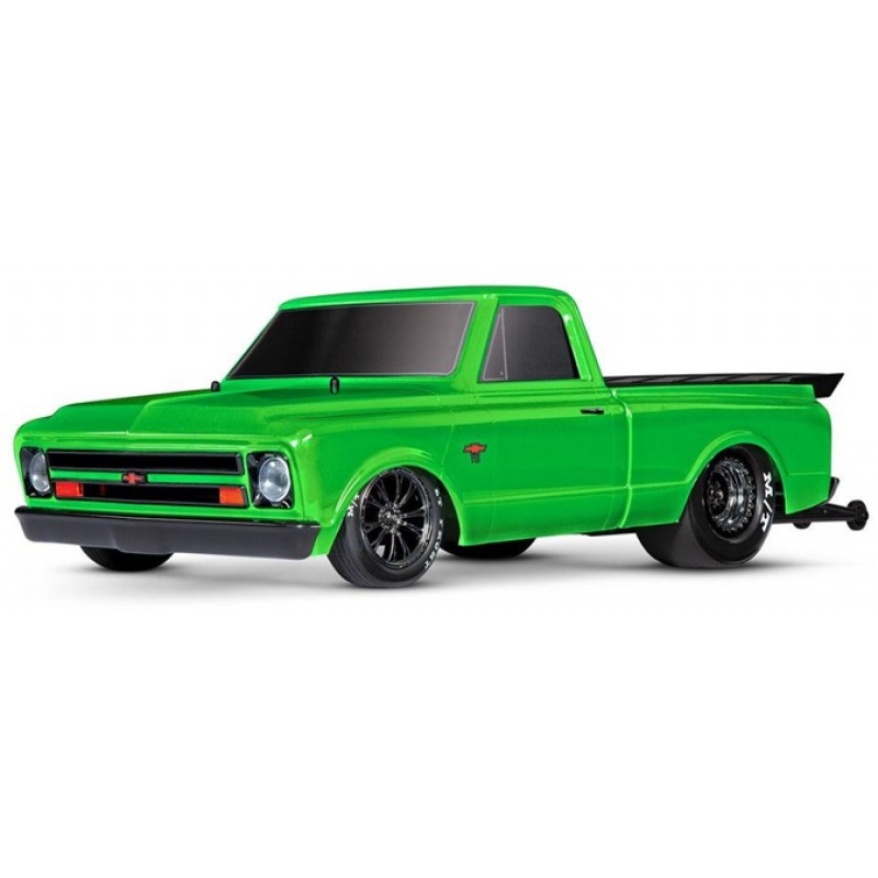 Traxxas Drag Slash HD Chevy C10 1/10 RWD Drag Car RTR, Green