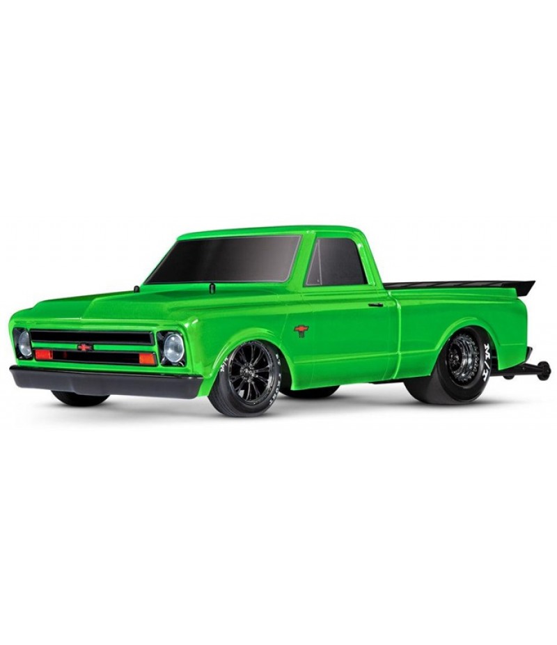 Traxxas Drag Slash HD Chevy C10 1/10 RWD Drag Car RTR, Green