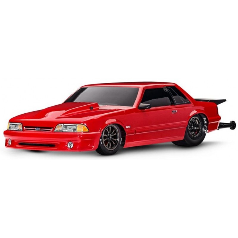 Traxxas Drag Slash HD Ford Mustang 1/10 RWD Drag Car RTR, Red