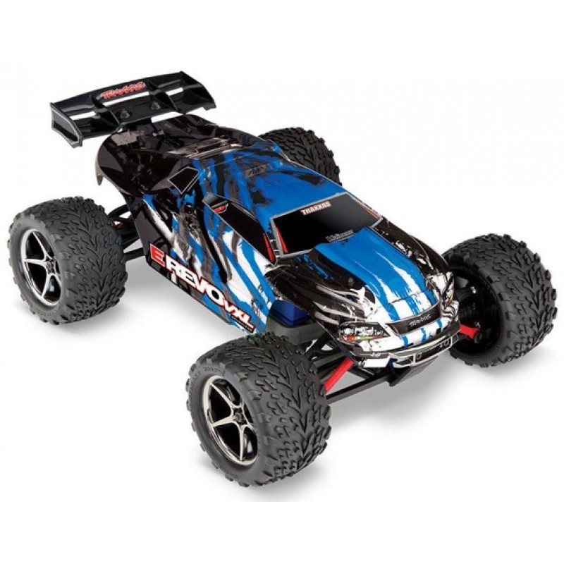 Traxxas E-Revo VXL 1/16 4X4 Monster Truck RTR, Combo, Blue