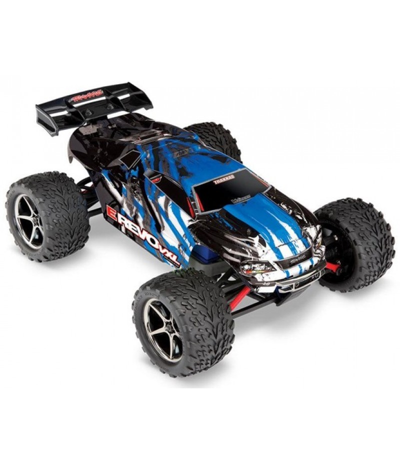 Traxxas E-Revo VXL 1/16 4X4 Monster Truck RTR, Combo, Blue