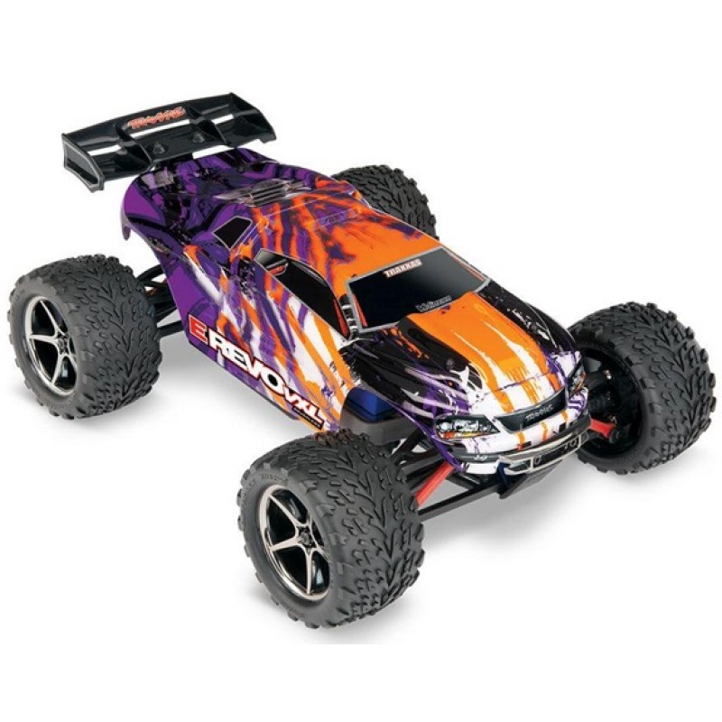 Traxxas E-Revo VXL 1/16 4X4 Monster Truck RTR, Combo, Purple