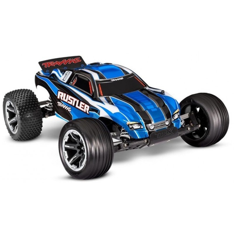 Traxxas Rustler 1/10 2WD Stadium Truck RTR, Combo, Blue