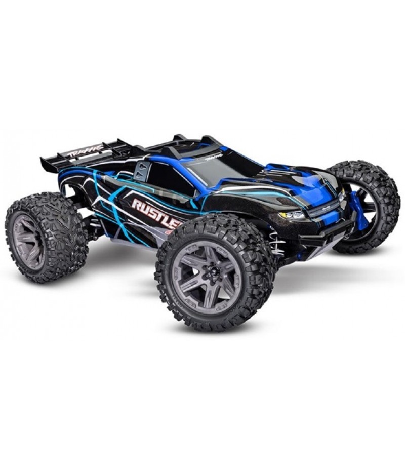 Traxxas Rustler BL-2S 1/10 4X4 Stadium Truck RTR, Blue