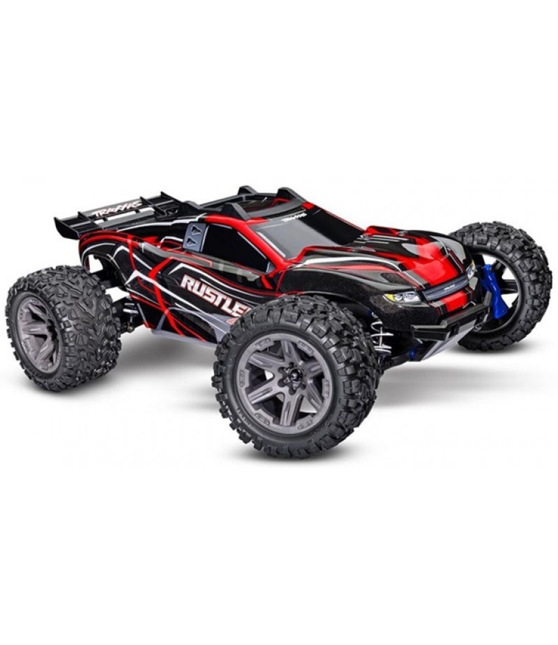 Traxxas Rustler BL-2S 1/10 4X4 Stadium Truck RTR, Red