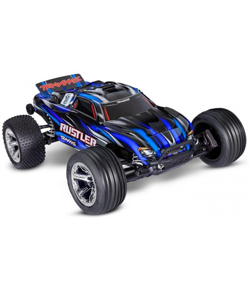 Traxxas Rustler BL-2S HD 1/10 2WD Stadium Truck RTR, Blue