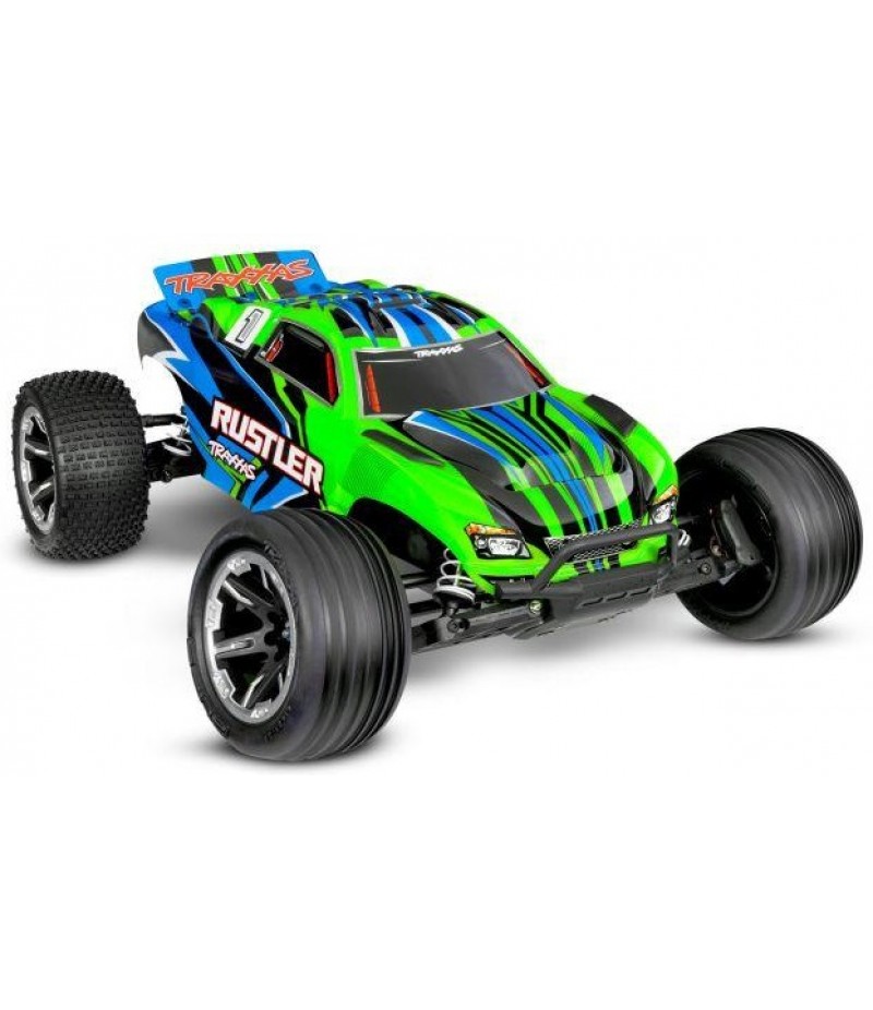 Traxxas Rustler HD 1/10 2WD Stadium Truck RTR, Combo, Green