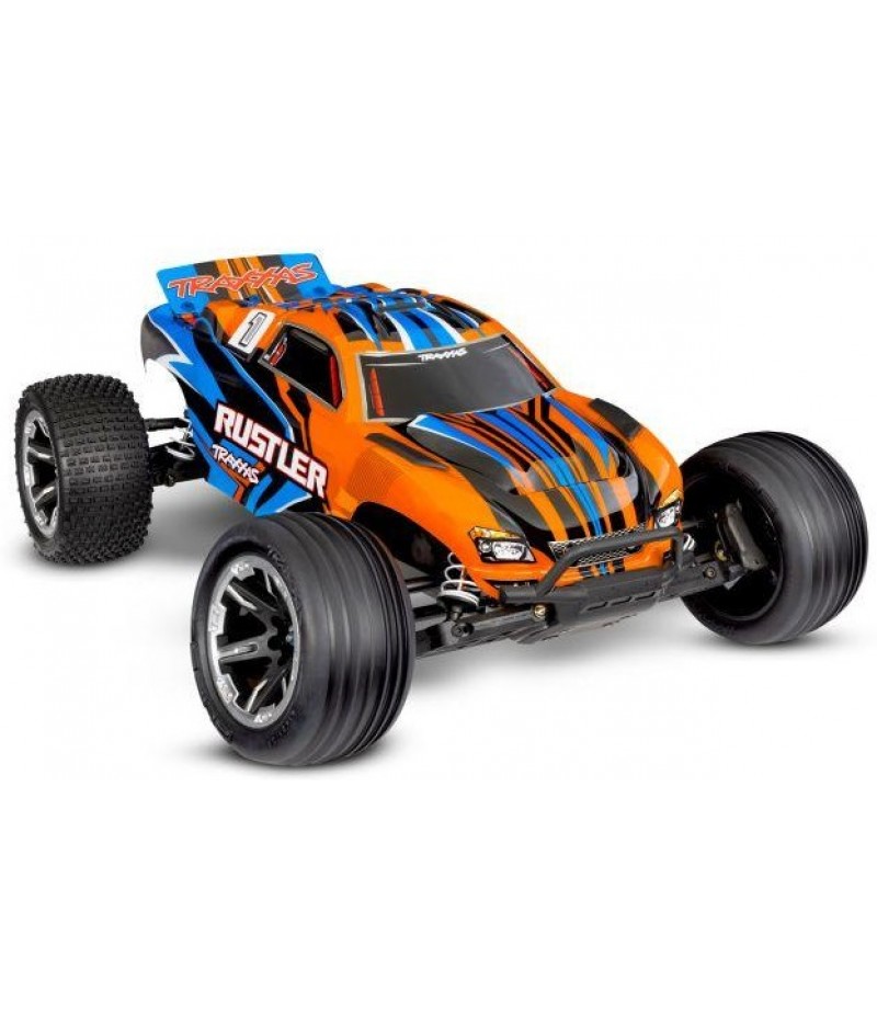 Traxxas Rustler HD 1/10 2WD Stadium Truck RTR, Combo, Orange