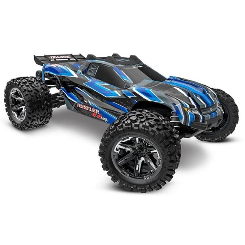 Traxxas Rustler VXL 1/10 4X4 Stadium Truck RTR, Blue