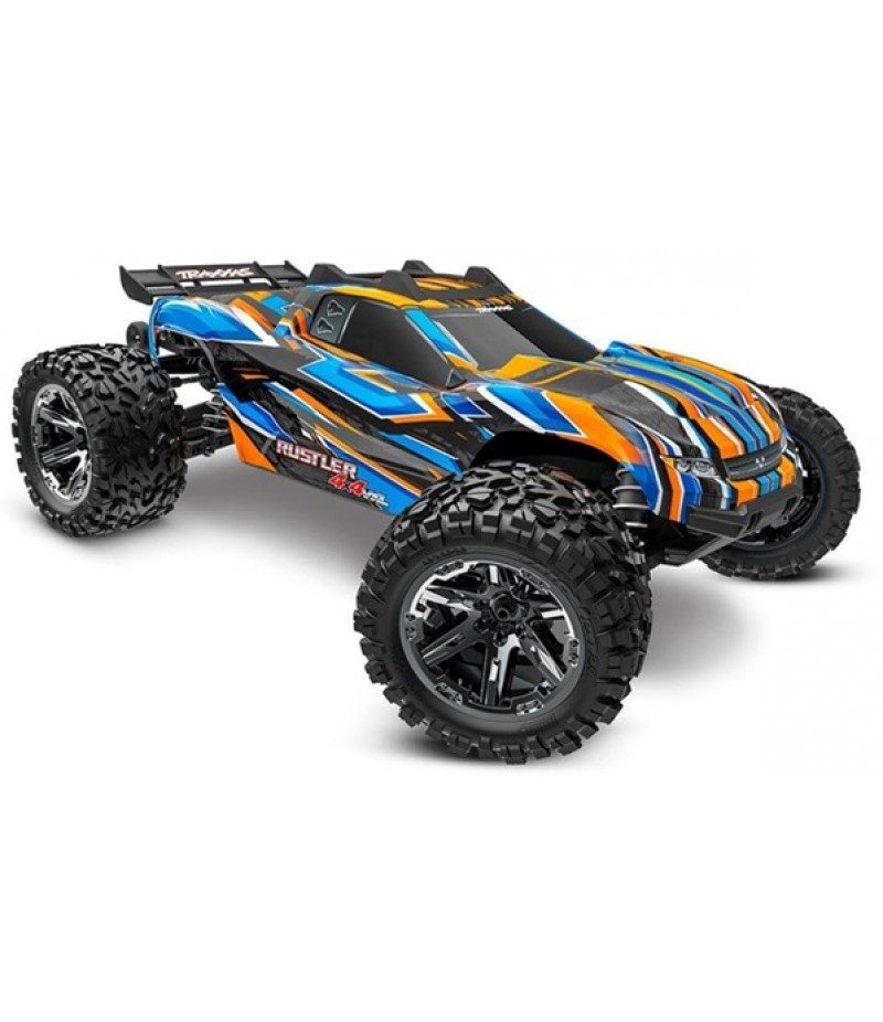 Traxxas Rustler VXL 1/10 4X4 Stadium Truck RTR, Orange