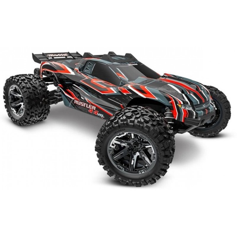 Traxxas Rustler VXL 1/10 4X4 Stadium Truck RTR, Red