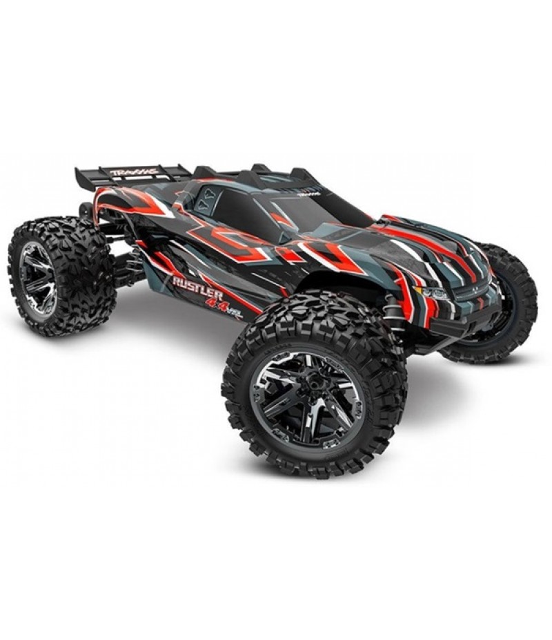 Traxxas Rustler VXL 1/10 4X4 Stadium Truck RTR, Red