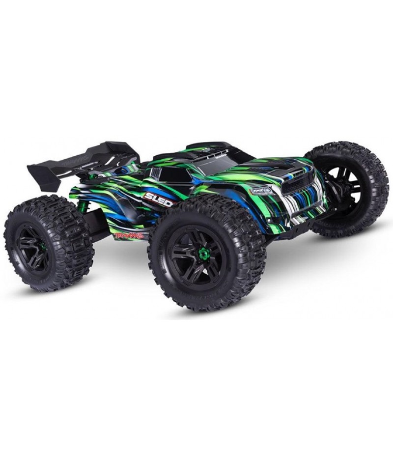 Traxxas Sledge 1/8 4X4 Monster Truck RTR, w/ Belted Tires, Green