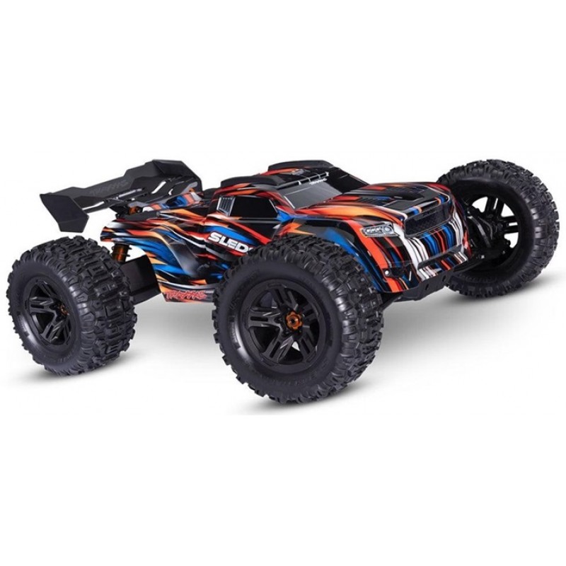 Traxxas Sledge 1/8 4X4 Monster Truck RTR, w/ Belted Tires, Orange