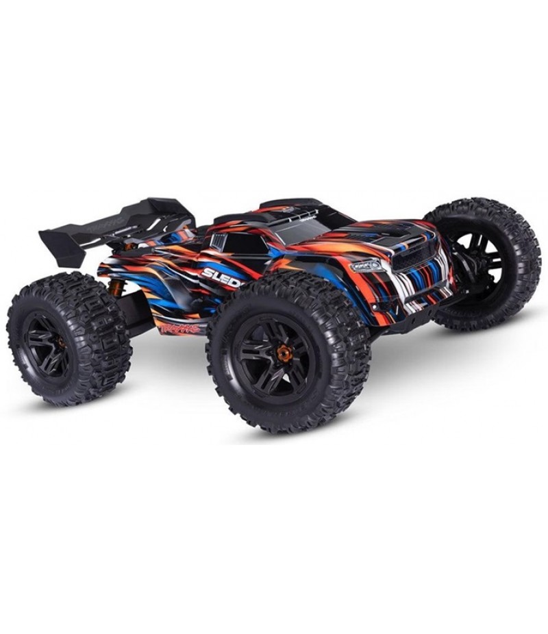 Traxxas Sledge 1/8 4X4 Monster Truck RTR, w/ Belted Tires, Orange