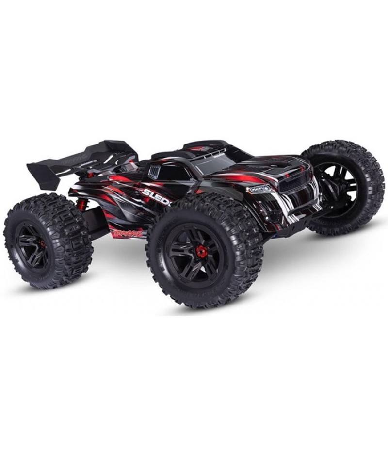 Traxxas Sledge 1/8 4X4 Monster Truck RTR, w/ Belted Tires, Red