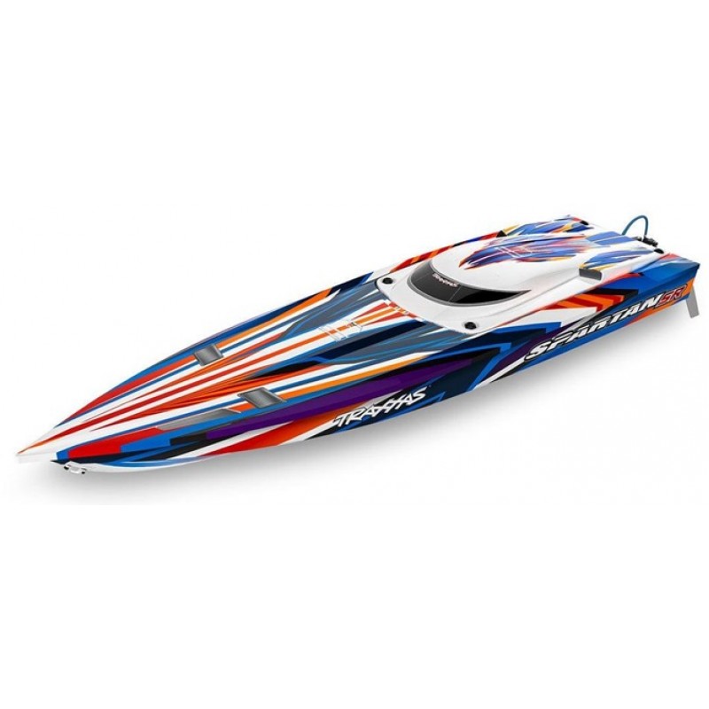 Traxxas Spartan 36in Self Righting Brushless Boat RTR, Orange