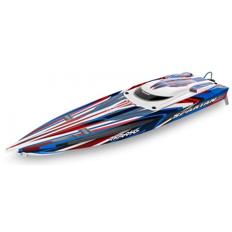 Traxxas Spartan 36in Self Righting Brushless Boat RTR, Red