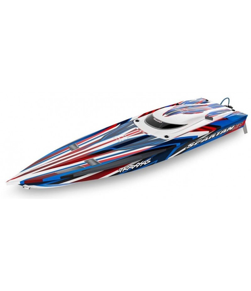 Traxxas Spartan 36in Self Righting Brushless Boat RTR, Red