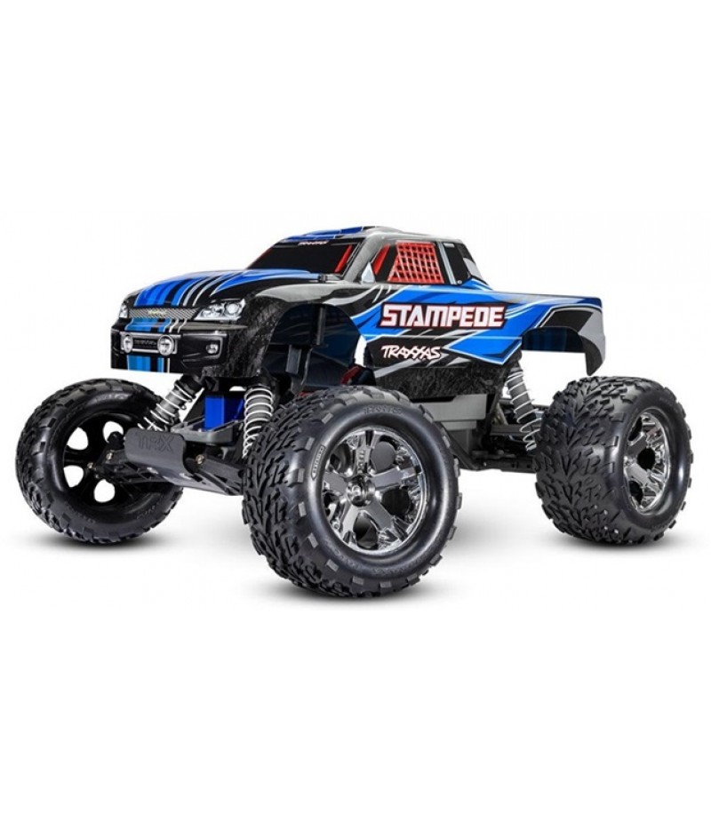 Traxxas Stampede 1/10 2WD Monster Truck RTR, Combo, Blue