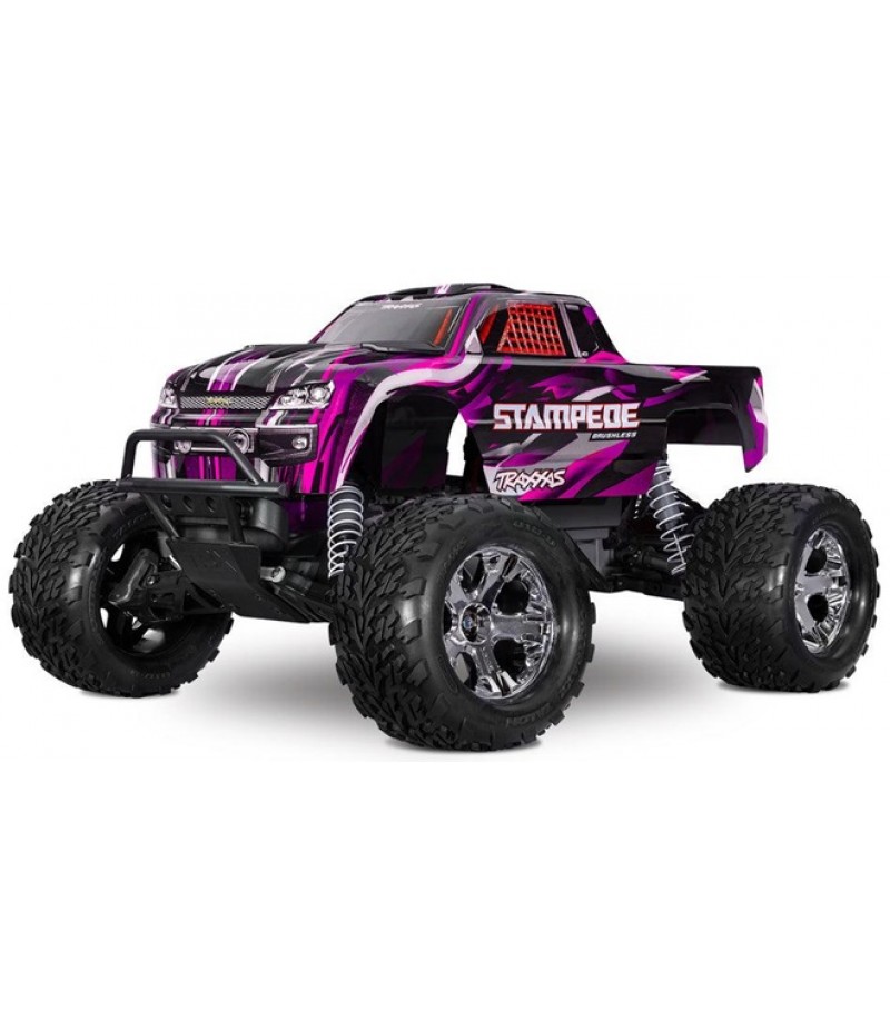 Traxxas Stampede BL-2S HD 1/10 2WD Monster Truck RTR, Pink