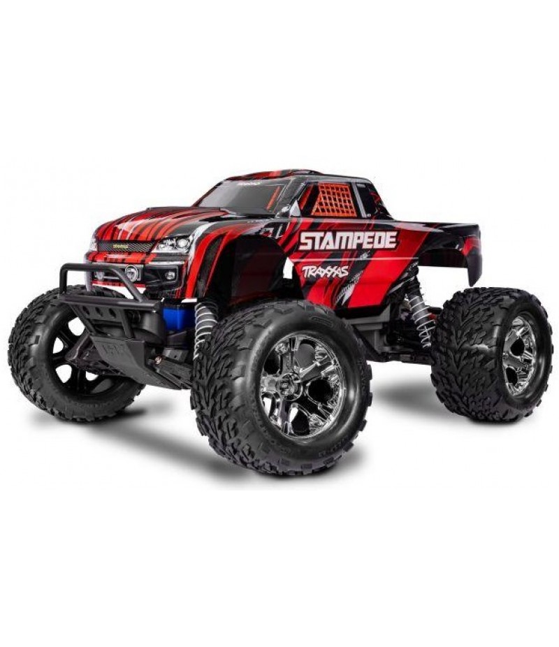 Traxxas Stampede HD 1/10 2WD Monster Truck RTR, Combo, Red