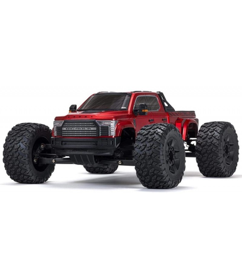 ARRMA Big Rock 6S BLX 1/7 4X4 Monster Truck RTR, Red