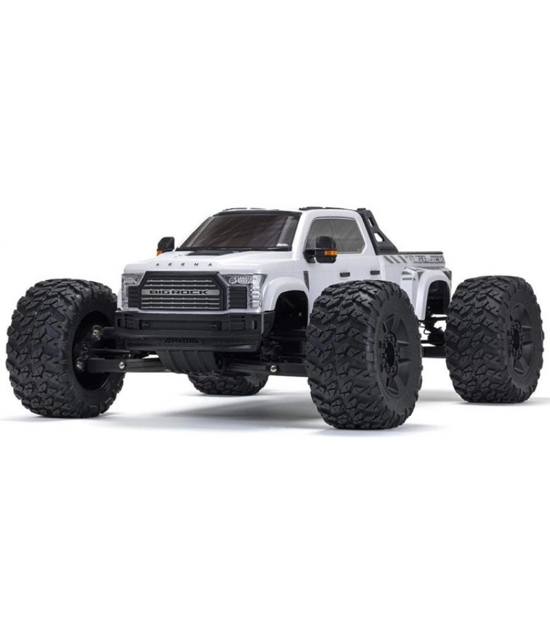 ARRMA Big Rock 6S BLX 1/7 4X4 Monster Truck RTR, White