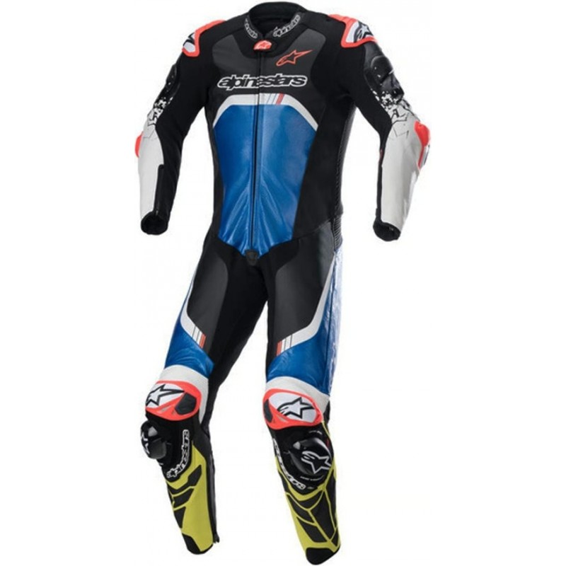 ALPINESTARS GP Tech V4 Professional Black / Blue / Yellow Fluo