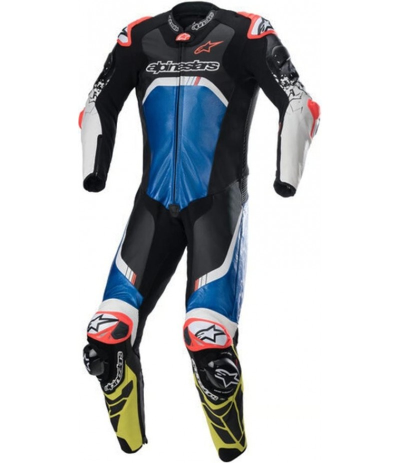 ALPINESTARS GP Tech V4 Professional Black / Blue / Yellow Fluo