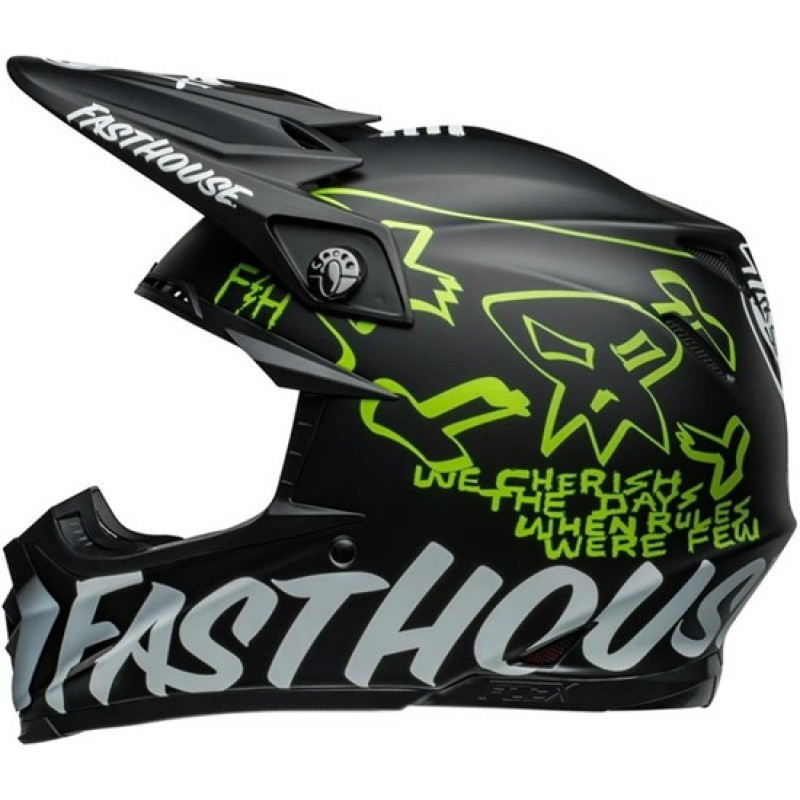 BELL Moto-9S Flex 22.06 Fasthouse Core Matte Black / Yellow 2024