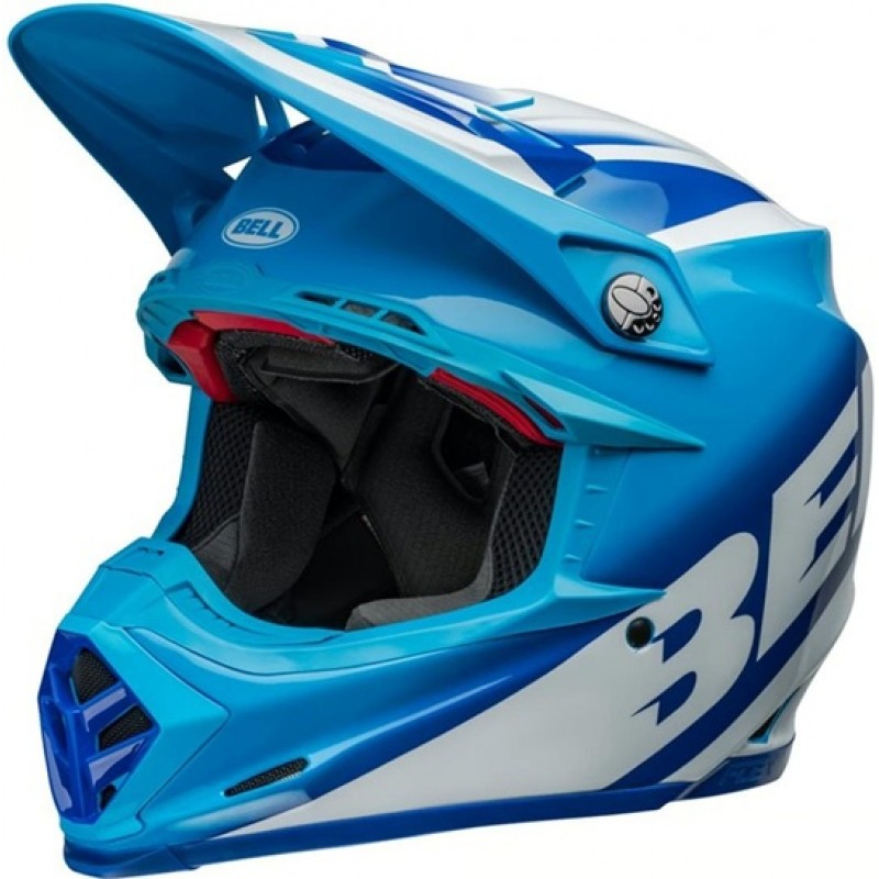 BELL Moto-9S Flex 22.06 Rail Blue / White 2024