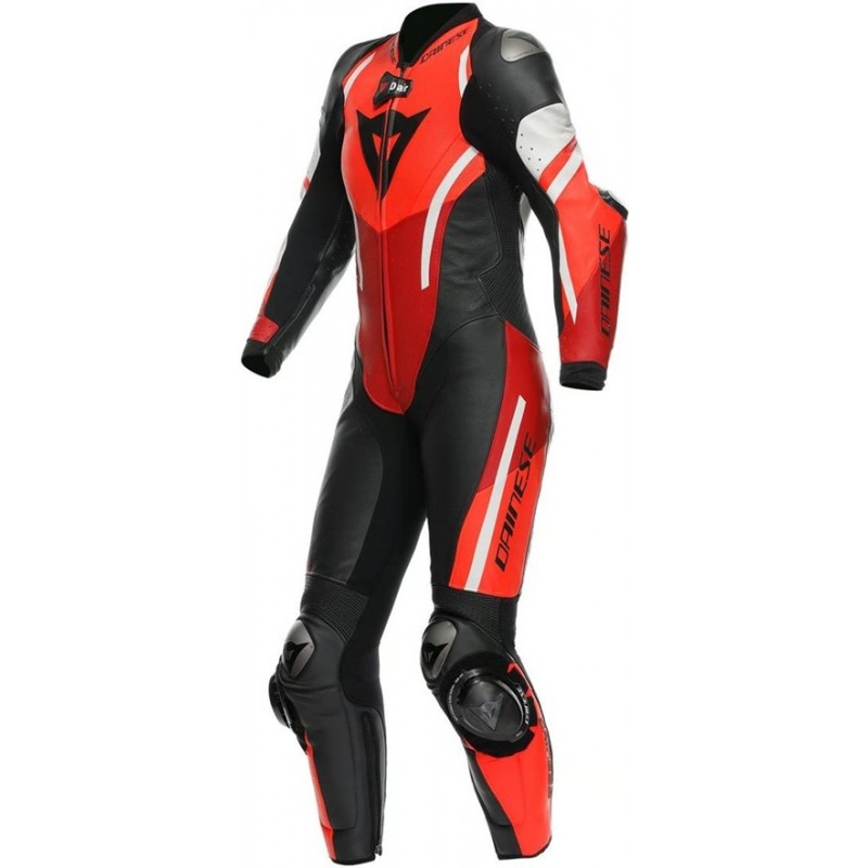 DAINESE Misano 3 Professional Estiva D-Air Lady Black / Red / Fluo-Red