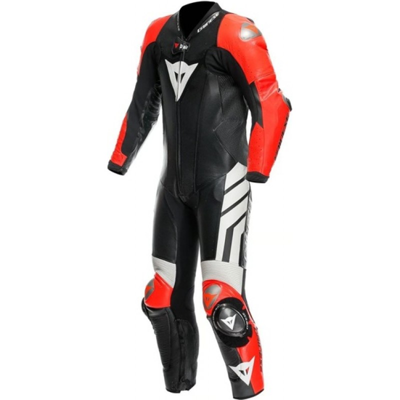 DAINESE Mugello 3 Professional Estiva D-Air Black / Fluo-Red / White