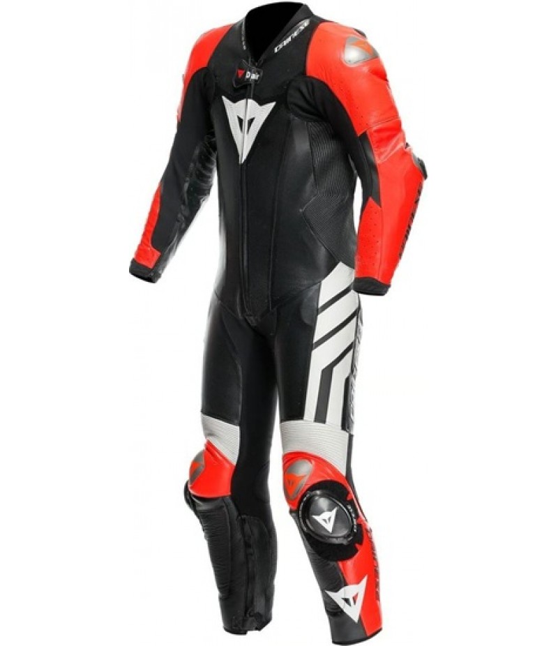 DAINESE Mugello 3 Professional Estiva D-Air Black / Fluo-Red / White