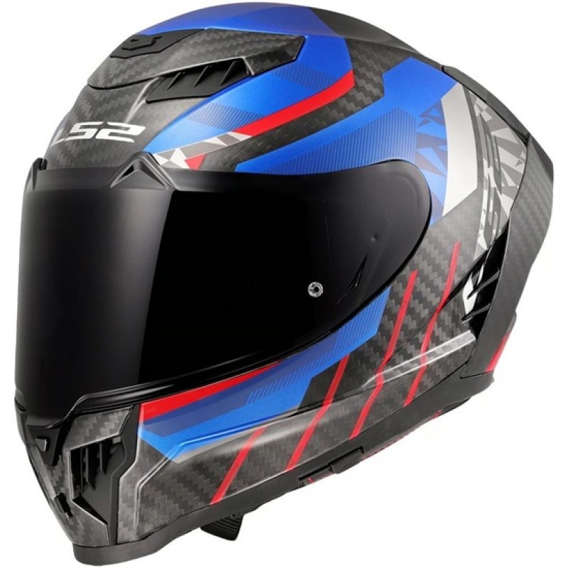 LS2 FF807 Dragon Trax Blue / Red