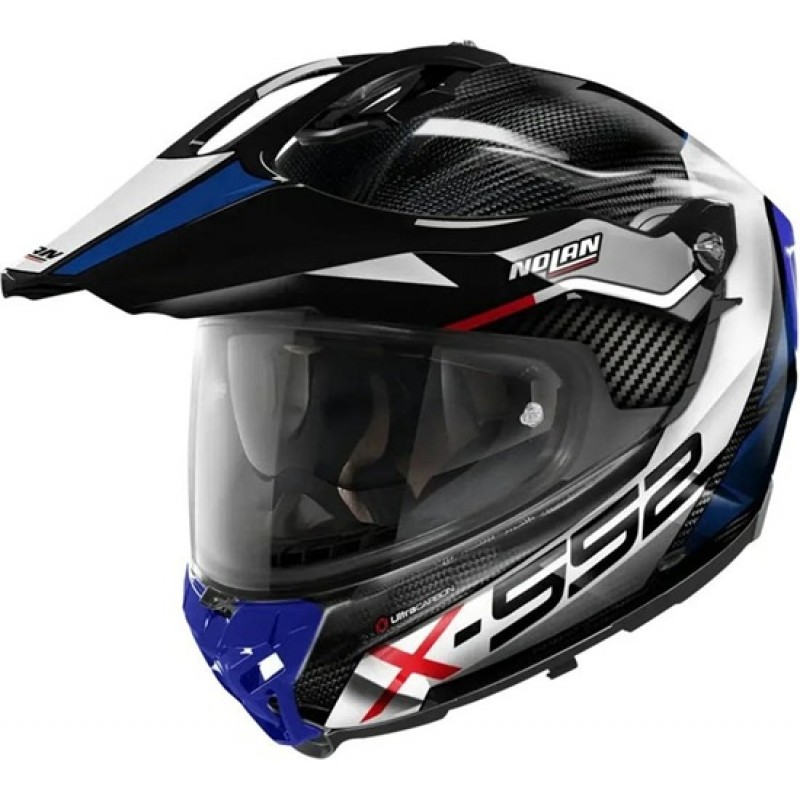 NOLAN X-552 Ultra Carbon Dinamo N-Com Carbon / Blue / White / Red / Black