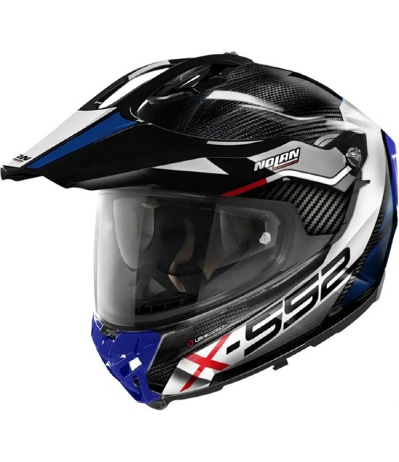 NOLAN X-552 Ultra Carbon Dinamo N-Com Carbon / Blue / White / Red / Black