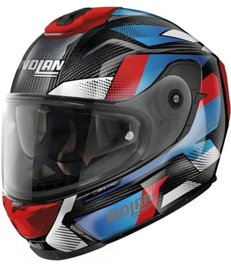 NOLAN X-903 Ultra Carbon Highspeed N-Com Carbon Blue / Red / White