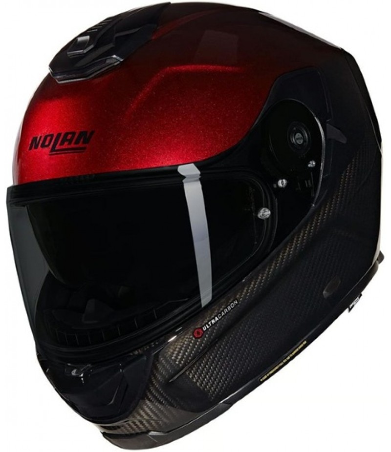 NOLAN X-903 Ultra Carbon Verniciatura Speciale Carbon / Red Viscerale / Black