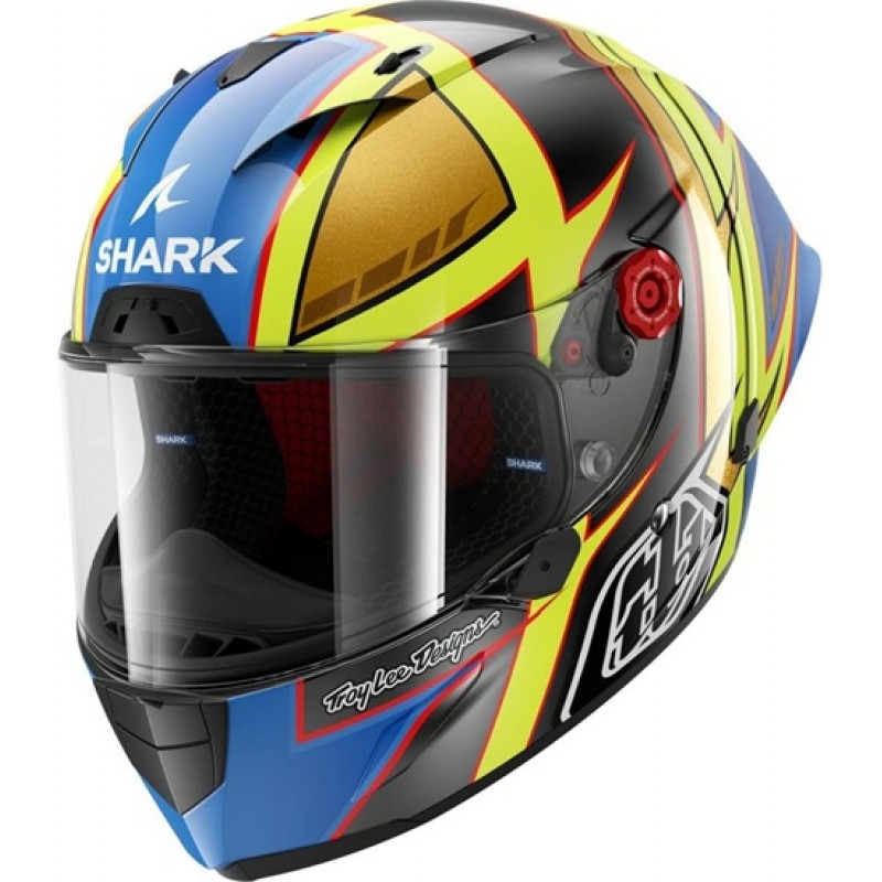 SHARK Race-R PRO GP 06 TLD Cam Petersen Anthracite / Yellow / Blue