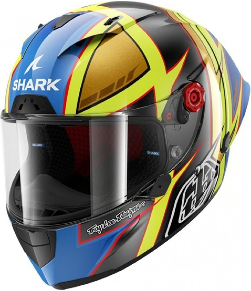 SHARK Race-R PRO GP 06 TLD Cam Petersen Anthracite / Yellow / Blue