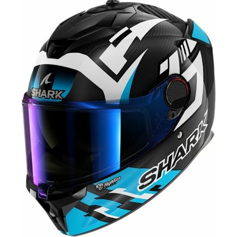 SHARK Spartan GT Pro Zarco Track Racer Carbon / White / Blue