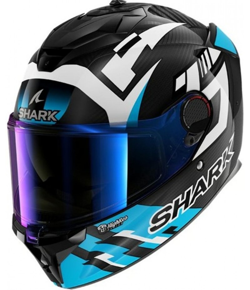 SHARK Spartan GT Pro Zarco Track Racer Carbon / White / Blue